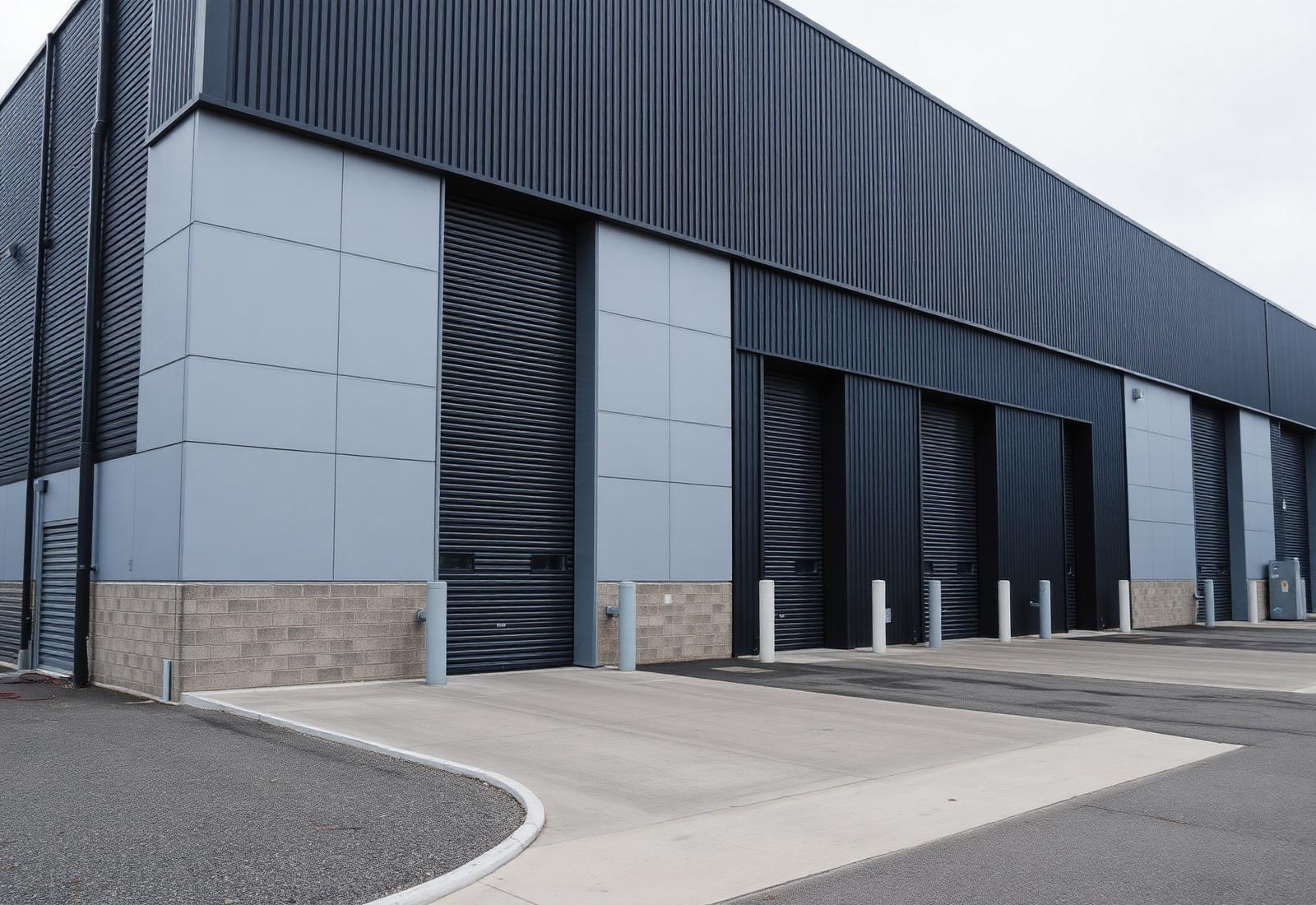 Modern industrial warehouse building — placeholder project image